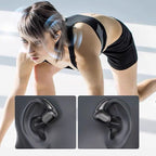 Bluetooth headphones with bone conduction and real ear hook