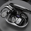 Bluetooth headphones with bone conduction and real ear hook