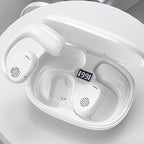 Bluetooth headphones with bone conduction and real ear hook