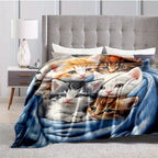 FluffyCat – Soft Flannel Blankets with Cat Print