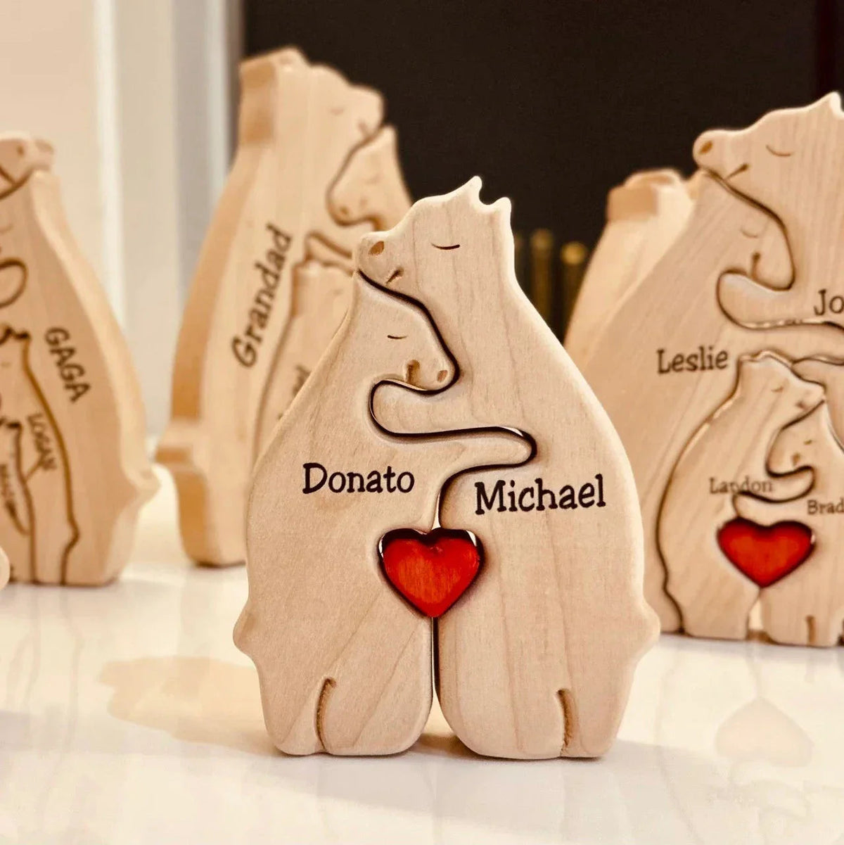 CozyBears Wooden Family Puzzle