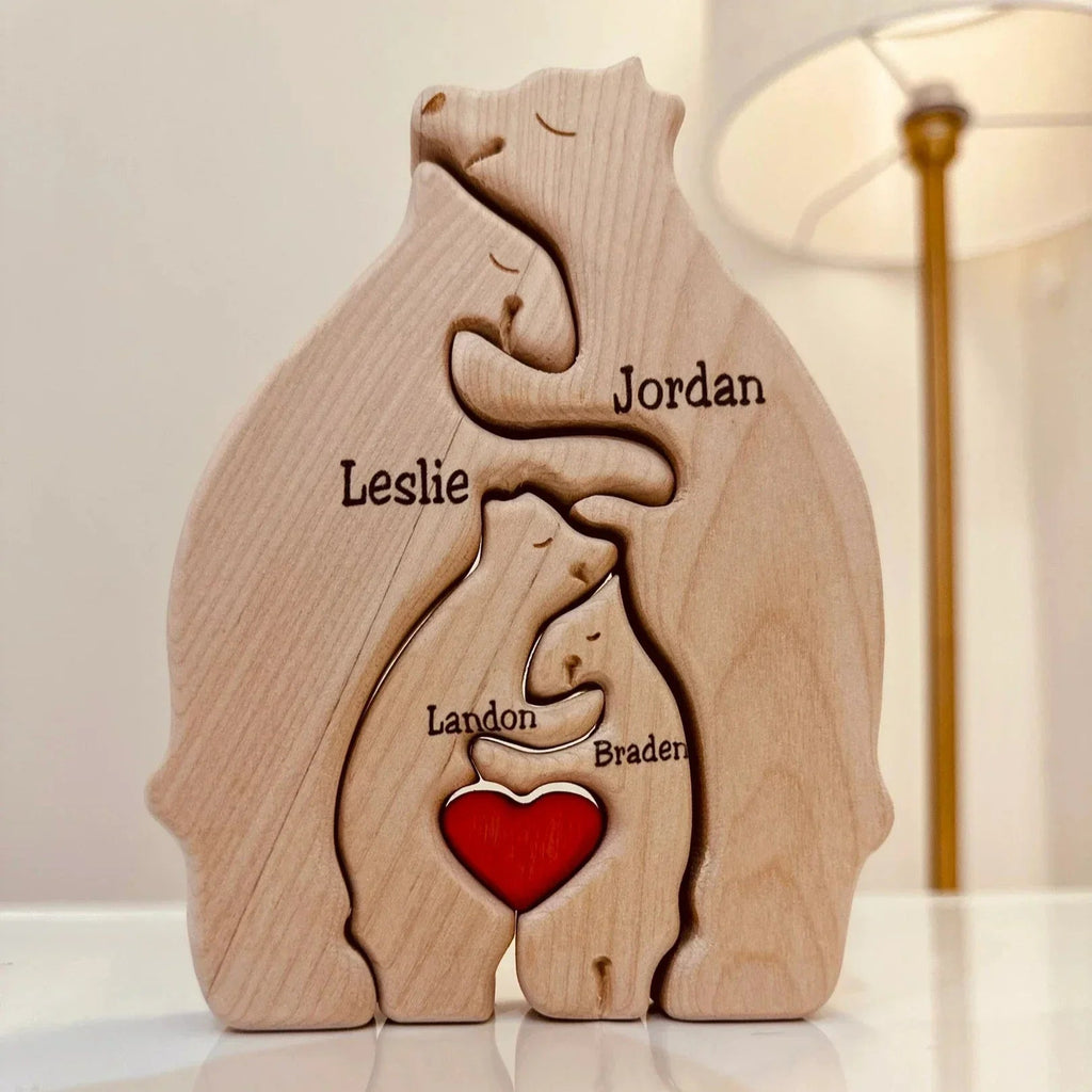 CozyBears Wooden Family Puzzle