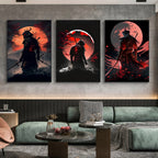 BlossomBlade - Samurai Canvas Art with Cherry Blossoms