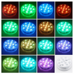 Underwater LED light with remote control – RGB multicolor pool lighting for bathrooms and ponds