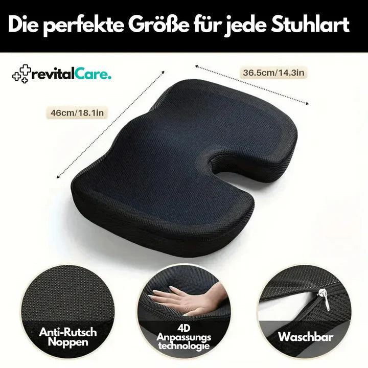 Ergonomic 4D Comfort Seat Cushion with Orthopedic Support