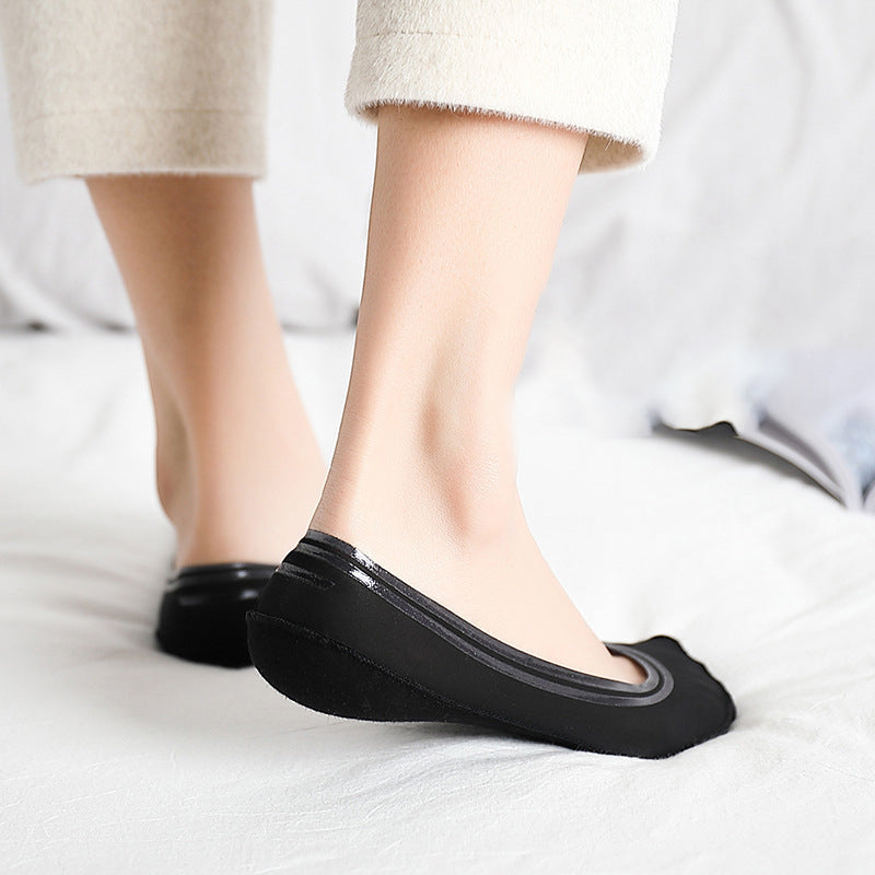 Non-slip invisible boot socks