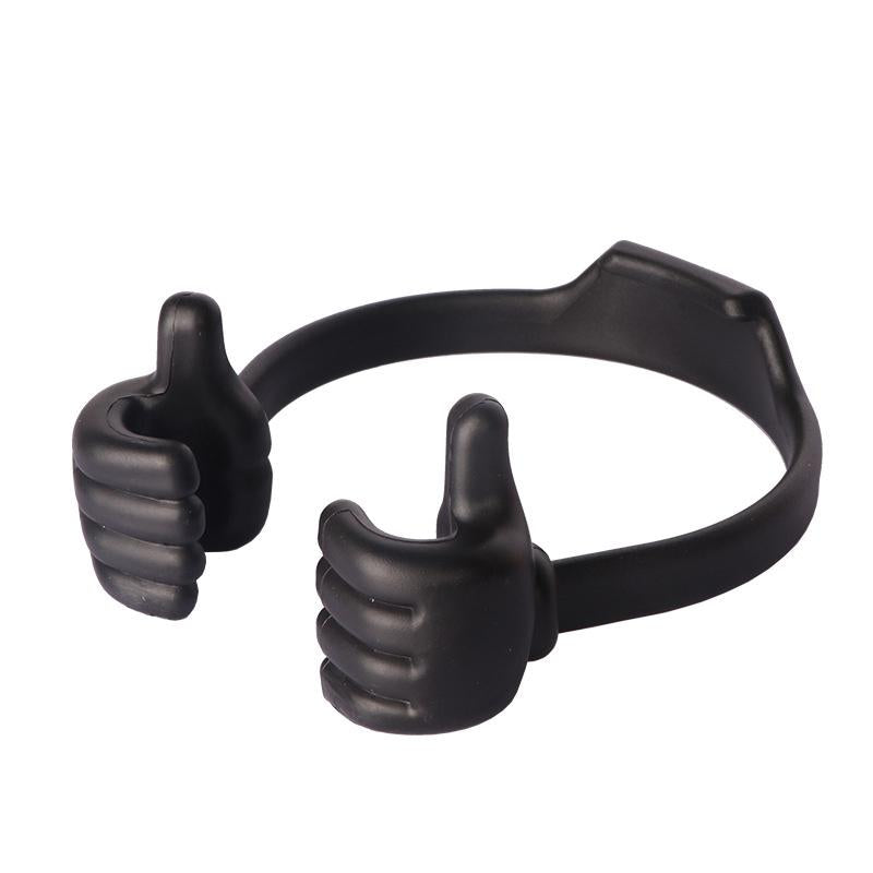 Phone holder with thumb up