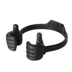 Phone holder with thumb up