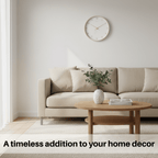 Analog Wood Wall Clock with Silent Movement