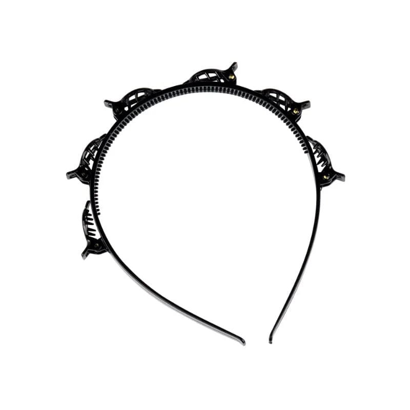 Headband with fringe clip