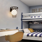 Slamora Children's Wall Light | Basketball Hoop Design | Glass & Metal | Art Deco Style | Bedroom Light