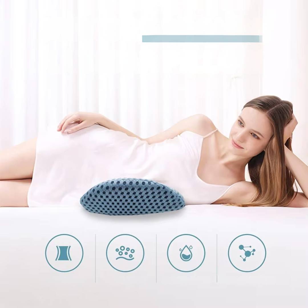 Ergonomic Lumbar Support Cushion for Lower Back Pain Relief - Ideal for Office, Driving, and Home Use