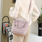 Waterproof Nylon Crossbody Bag with 7 Pockets and Adjustable Shoulder Strap