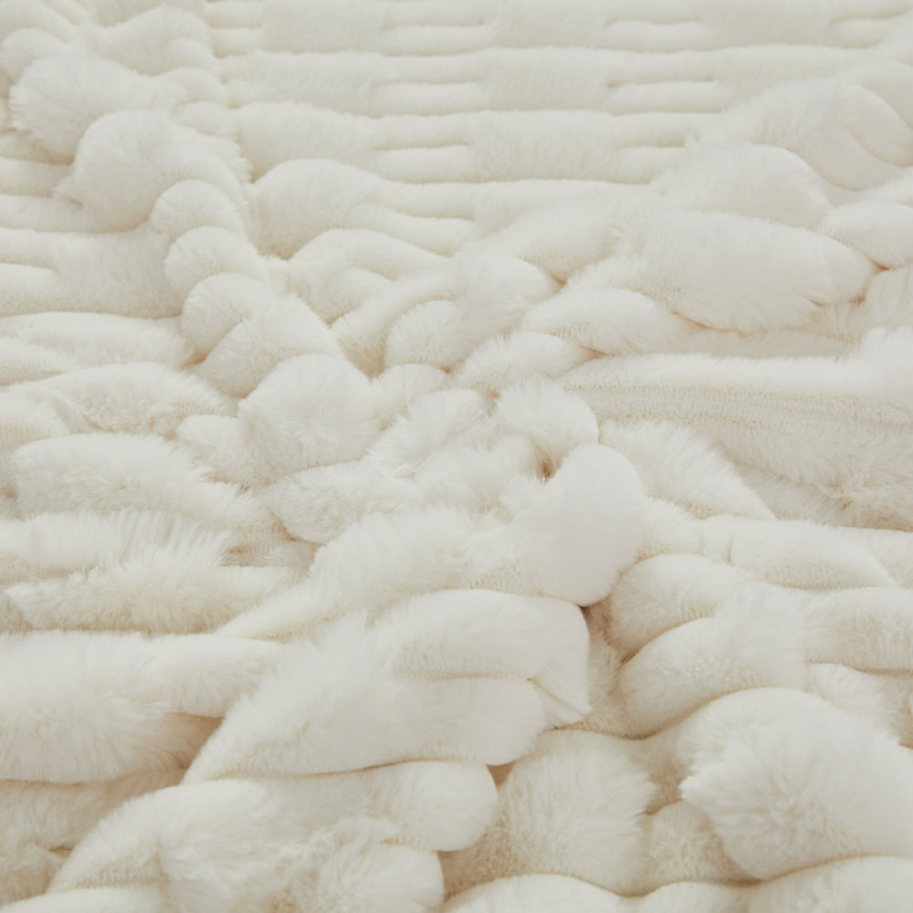 Plush Soft Faux Rabbit Blanket