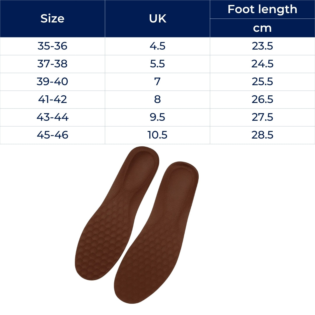 Pain Relief – Leather Breathable – Comfort & Alignment for All-Day Standing & Walking