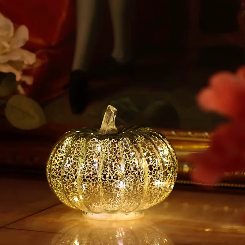 HarvestGlow Hand-Blown Glass Lamp