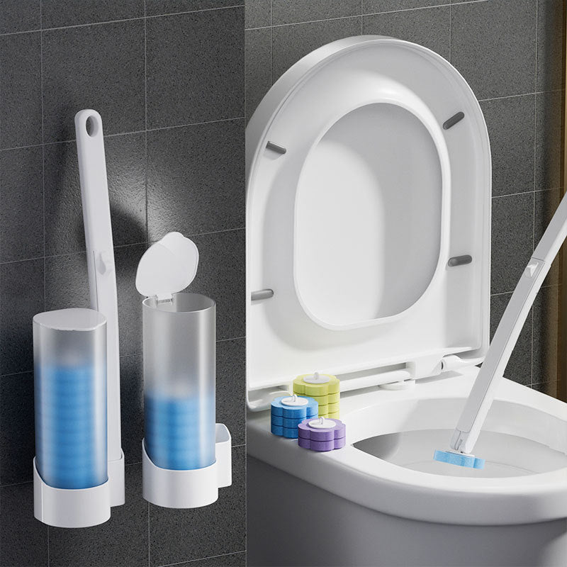 Disposable toilet brush
