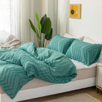 Chevron Plush Quilt Cover | 3pcs Set