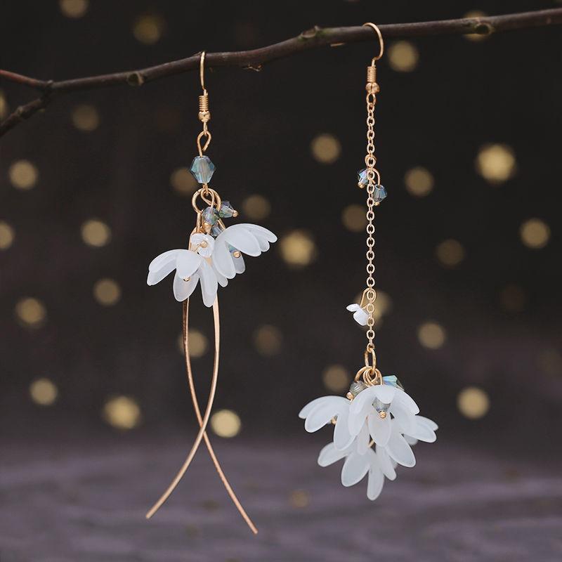 Asymmetrical Flower Earrings