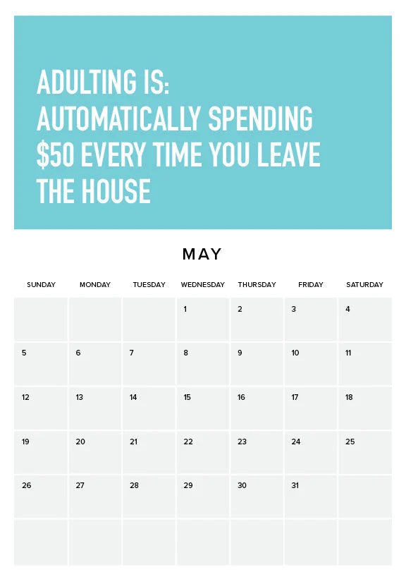 Adulting Is Hard 2024 Wall Calendar