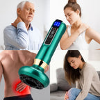 TheraPulse | Electric Cupping Massager – Vacuum Gua Sha, Heat Therapy & Adjustable Suction for Pain Relief & Lymphatic Drainage