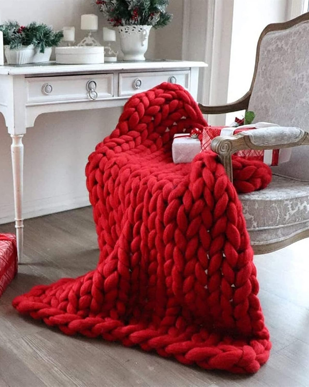 Knitted Asymmetrical Women's Sweater