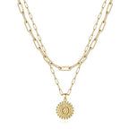 Golden Initial Necklaces for Women