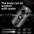 Mini Electric Razor — Portable waterproof grooming device with 15 blades
