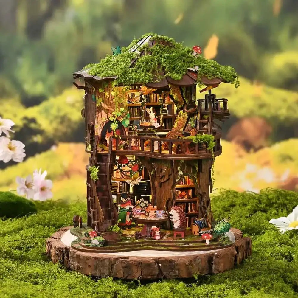 Forest Tea Book Club DIY Mini House Kit l DIY Miniature Kit
