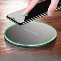15W Wireless Charging Pad for iPhone & Android – Fast Wireless Charger Base with Sleek Design for Home & Office | Apple & Samsung Compatible