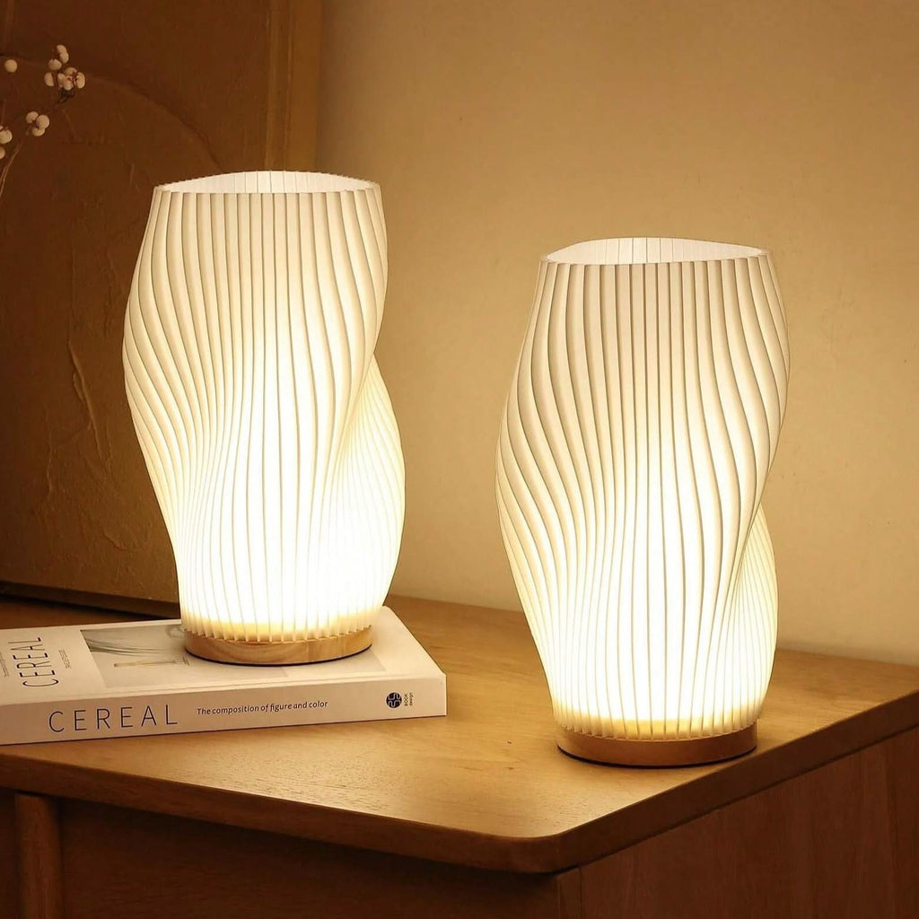 Wavecrest Lamp – Sleek USB-Powered Dimmable Table Lamp