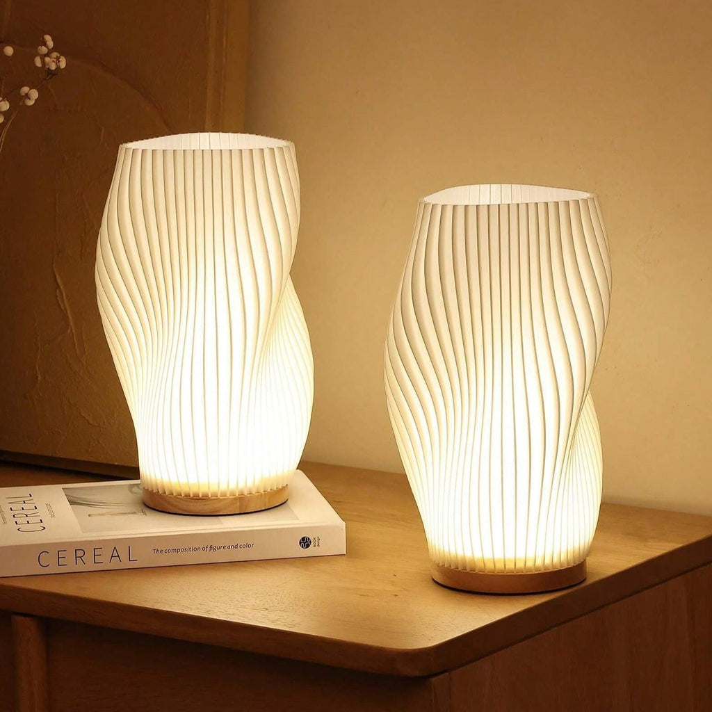 USB-Driven & Elegant Wave-Design Table Lamp | WaveGlow