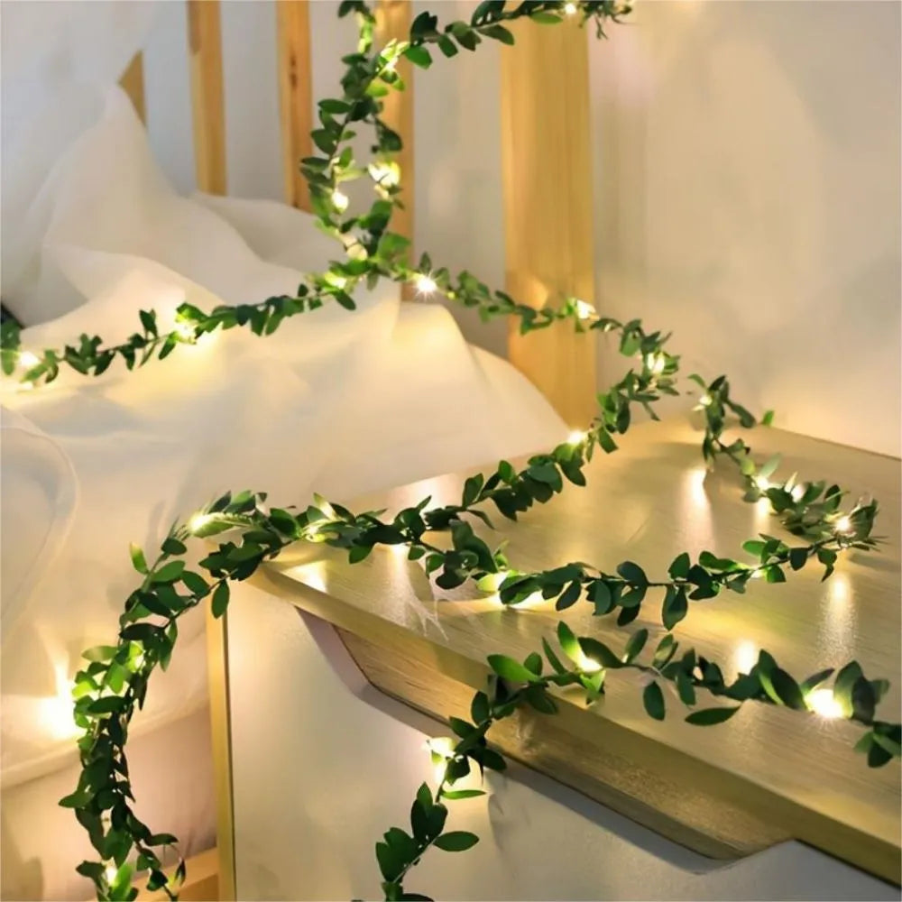 LED string lights with ivy vines – Decorative string lights for indoor and outdoor use