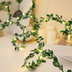 LED string lights with ivy vines – Decorative string lights for indoor and outdoor use
