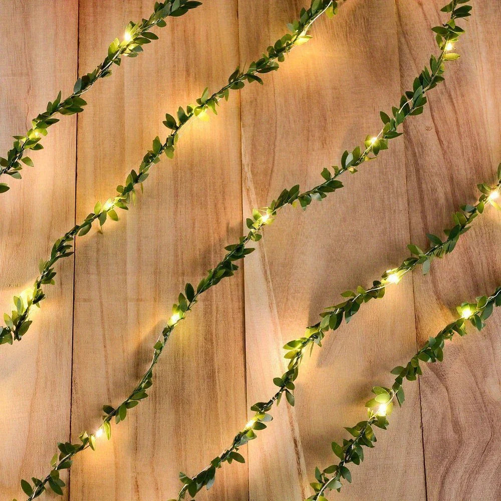 LED string lights with ivy vines – Decorative string lights for indoor and outdoor use
