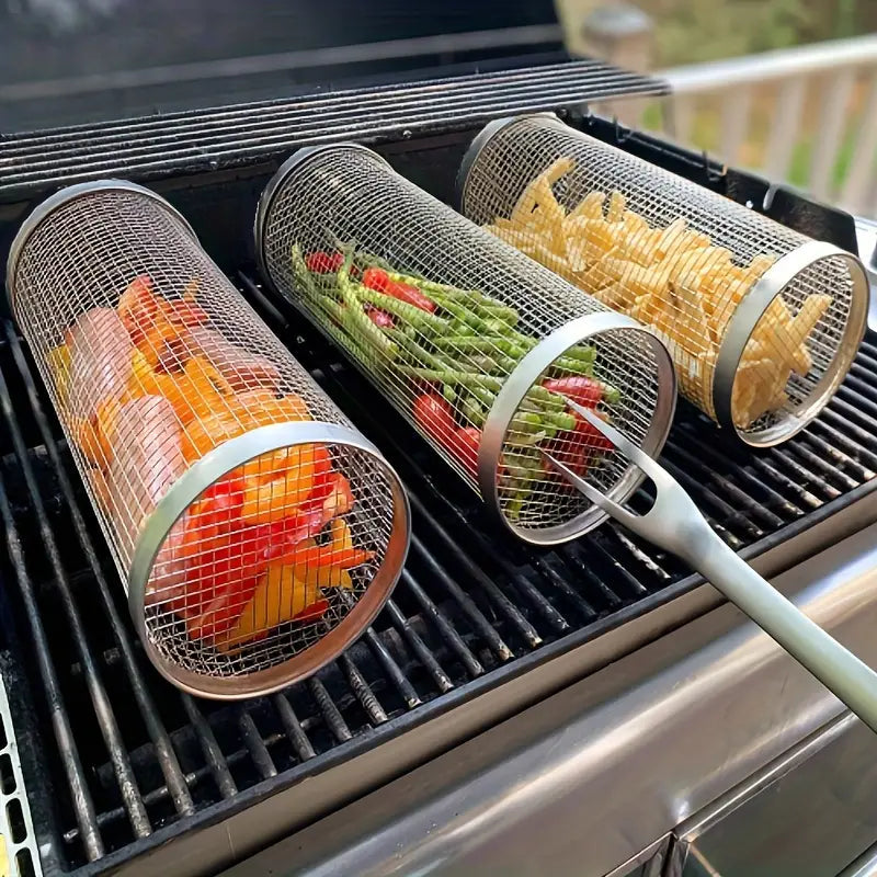 GrillMaster DuoLock Grill basket made of stainless steel