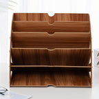 Wooden Desk Organizer with 5 Layers – Fan Design MDF