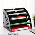 Wooden Desk Organizer with 5 Layers – Fan Design MDF