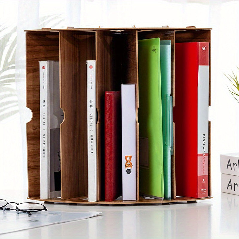 Wooden Desk Organizer with 5 Layers – Fan Design MDF