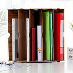 Wooden Desk Organizer with 5 Layers – Fan Design MDF