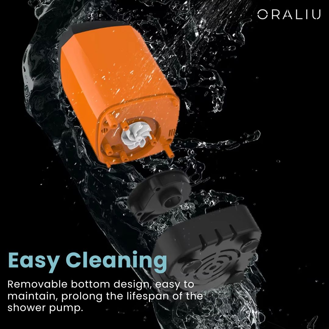 Portable Camping Shower with Pump – USB Rechargeable, 4400mAh Battery, Compact & Easy Setup