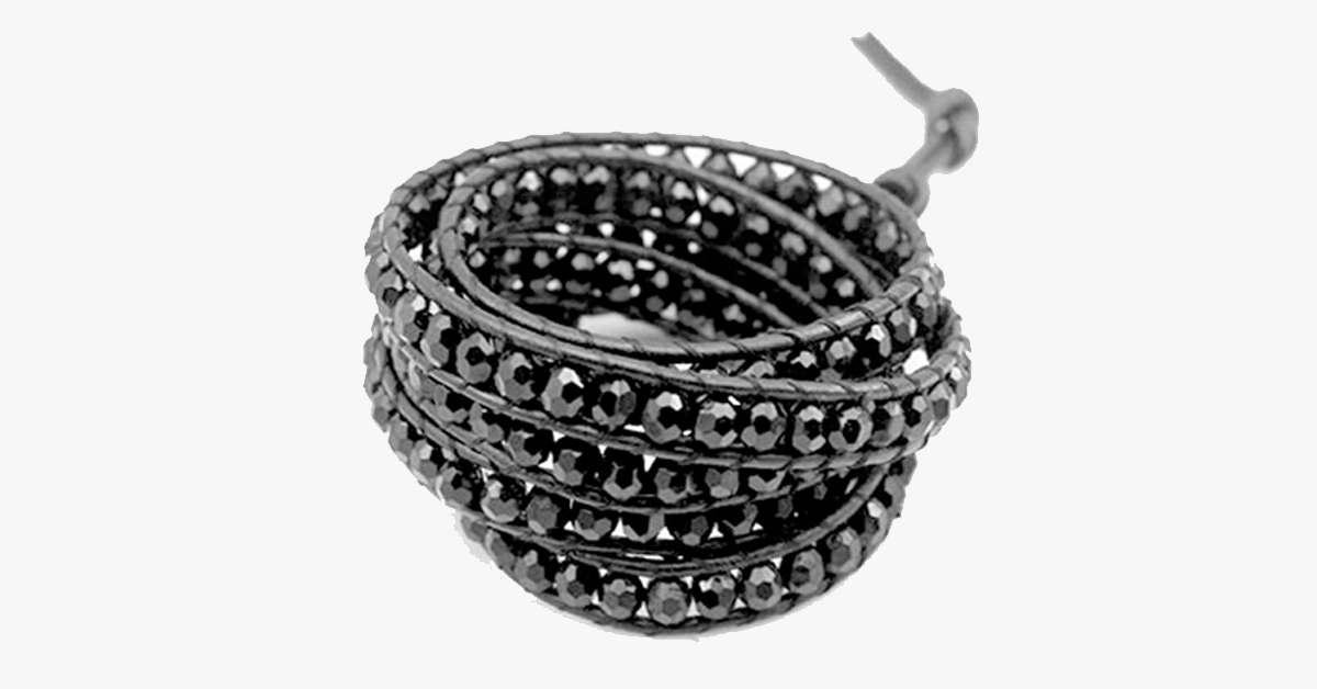 Midnight crystal beads