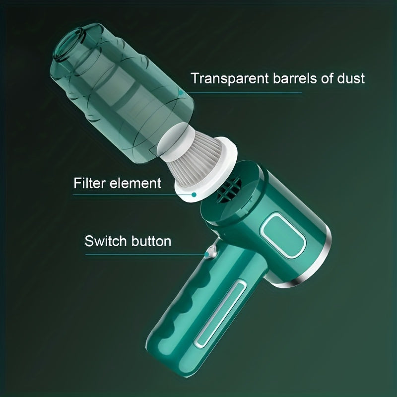 PowerClean - Portable USB Rechargeable Vacuum Cleaner for Car and Home