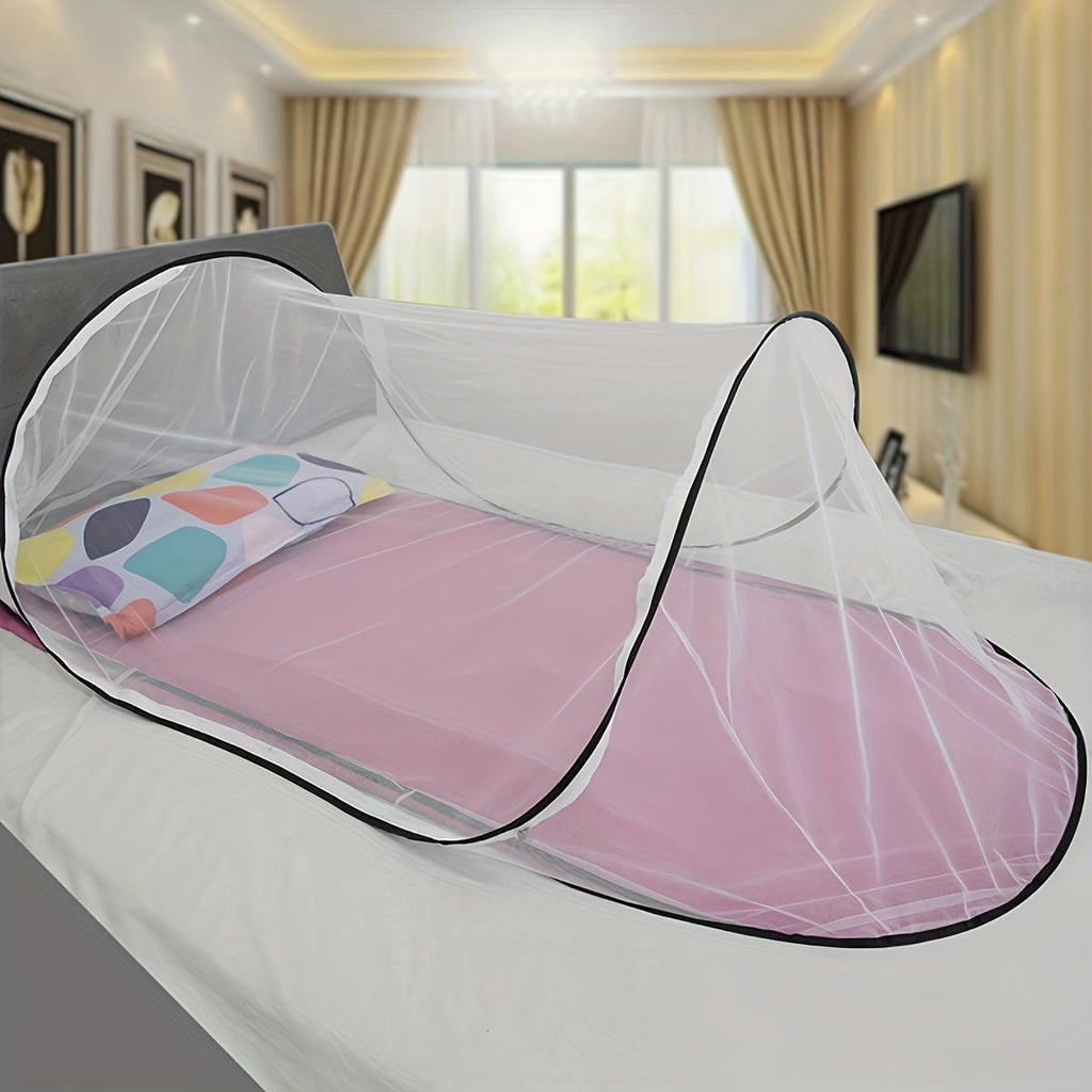 InsectoGuard Solo Mosquito Net | Ultralight & Foldable | With Zipper | 200×80×56 cm | For 1 Person