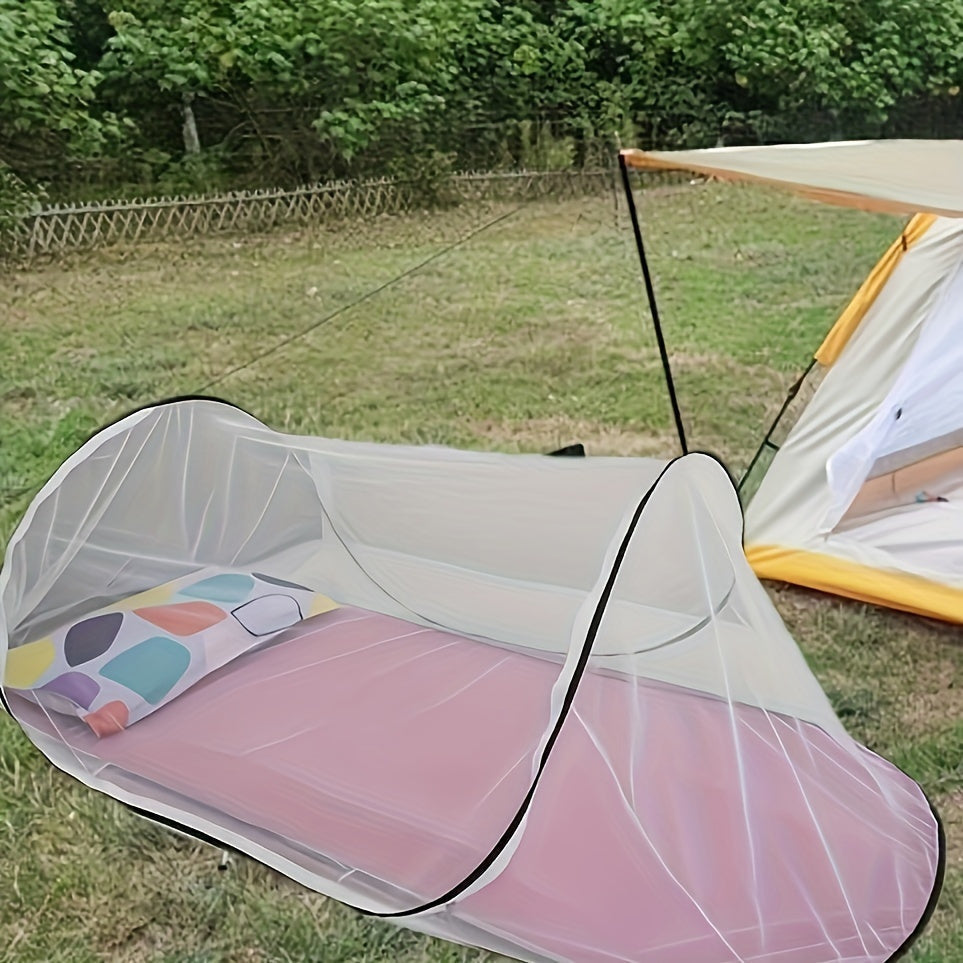InsectoGuard Solo Mosquito Net | Ultralight & Foldable | With Zipper | 200×80×56 cm | For 1 Person