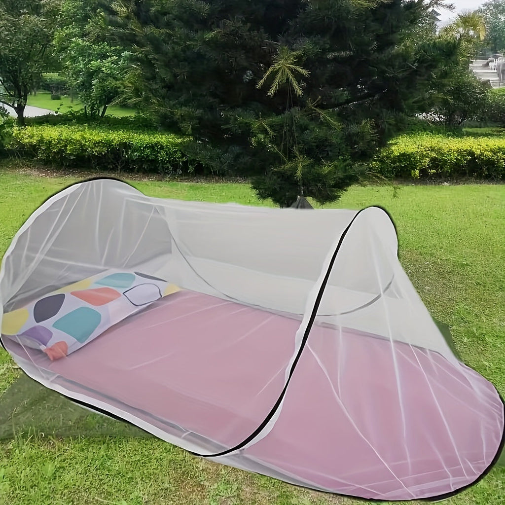 InsectoGuard Solo Mosquito Net | Ultralight & Foldable | With Zipper | 200×80×56 cm | For 1 Person
