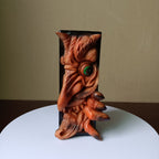 Mystical Charm - Unique Monster Bookend in Black and Grey