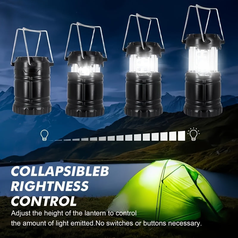 Rechargeable LED Emergency Lighting - Foldable Lamp with Adjustable Brightness for Outdoor and Power Outage