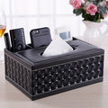 Chic Organizer - Luxury Faux Leather Storage Box with 4 Compartments