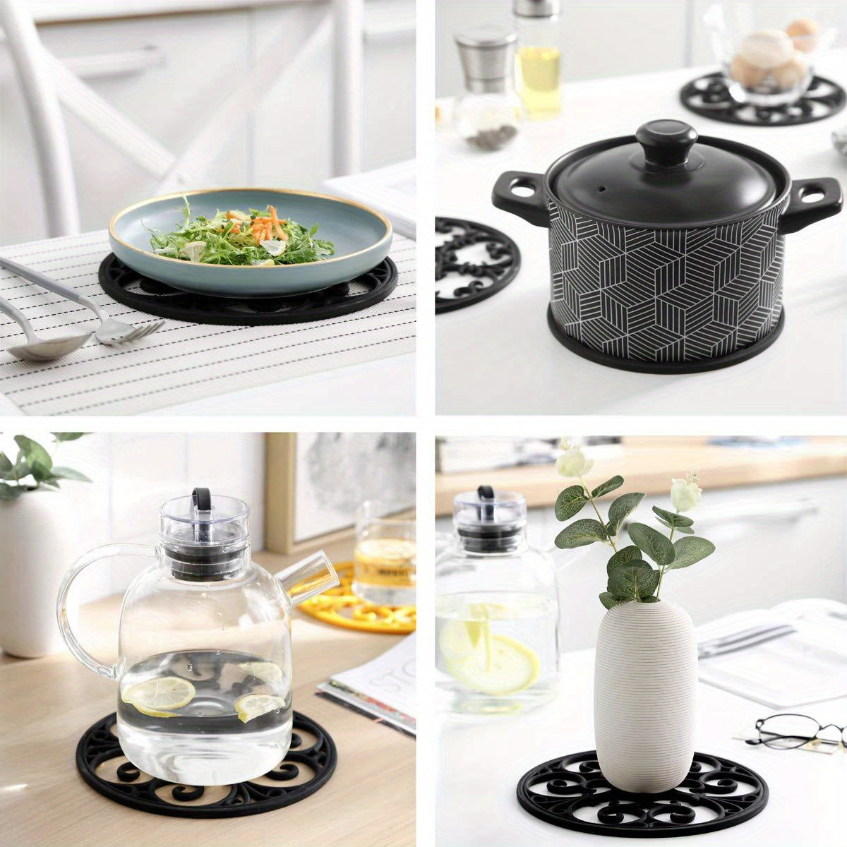 Silicone Heat Resistant Trivets for Kitchen